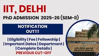 IIT Delhi PhD Admission 2025&ndash;26 (II Semester) | Apply Now! | The Researchist