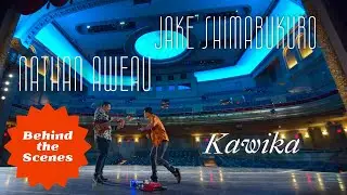 BTS with Jake Shimabukuro and Nathan Aweau on their music video for Kawika
