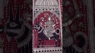 The Goddess in her court - Mata ni Pachedi Painting