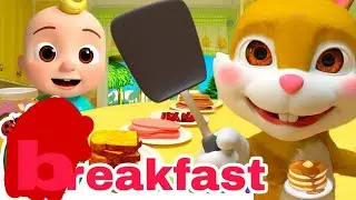 Rainbow Breakfast Song 🌈 | Interactive Morning Routine for Kids | Healthy Breakfast English Song.