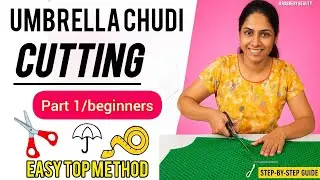 Umbrella Chudi Cutting Tutorial Part 1 | Top Cutting Easy Method for Beginners |Tailoring Tips Tamil