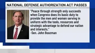 Arkansas Senators commend passage of defense spending bill