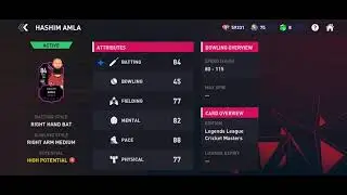 Dream cricket Hashim Amla bilkul free nikal sakte ho.    #cricket #dreemcriket #gaming #gameplay 