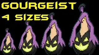 Pokemon X and Y 4 Shiny Gourgeist Sizes