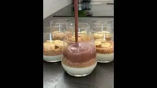 Two-color milk glass dessert (recipe in description)