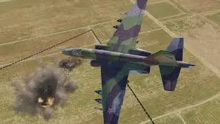 DCS Су-25. Атака лагеря боевиков в Сирии.
