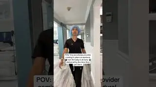 POV: The anesthesia provider coming to place an epidural&hellip;