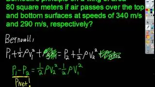 Five Minute Physics - Bernoulli's Equation [Airplane lift]