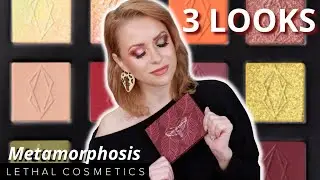 3 LOOKS with NEW LETHAL COSMETICS METAMORPHOSIS PALETTE | Steff's Beauty Stash
