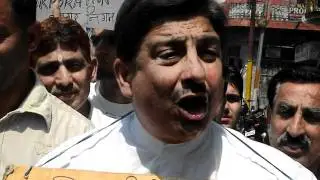SUNIL DIMPLE PROTEST AGAINST MUNICIPAL CORPORATION.