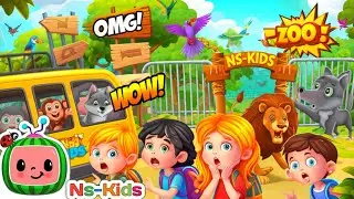 Kids Tour At The Zoo | Newborn Kids Song & Nursery Rhymes | CoComelon &lrm;⁨@Ns-kids1