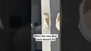 How to Square Your Door Latch Hole | Quick Tip to Fix a Rounded Latch Plate | Oddly Satisfying ASMR