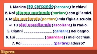 Italian how to use stare + gerundio | Io sto dicendo | Progressive form | Learn italian free lessons