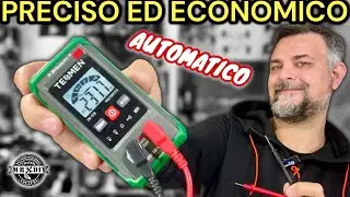 Tester economico automatico ma che funziona bene. Multimetro Tesmen tm-510. batterie scariche. ac dc