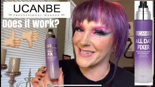 Trying Out UCANBE Cosmetics All Day Fixer Makeup Setting Spray | Thebriabeauty