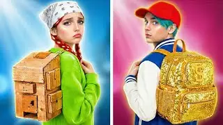 Школьные лайфхаки от RICH против DIY! Забавные истории из студенческой жизни