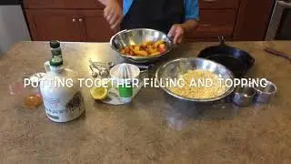 Iron Skillet Maple Peach Crisp