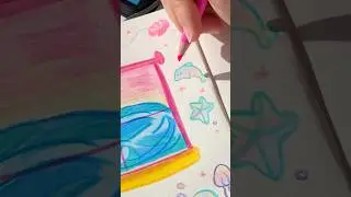 Satisfying Hand-Drawn Color Pencil Drawing Art 🪼⋆.ೃ࿔*:･