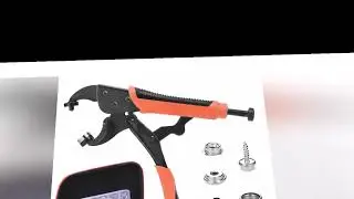 A must-have product! Heavy Duty Snap Fastener Tool kit Snap Button Tool Includes 80 Sets Marine Sn