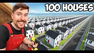 I Built 100 Homes And Gave Them Away!   MrBeast Hindi   MrBeast हिन्दी Video @MrBeast