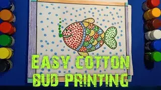 cotton bud printing