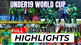 Pakistan vs Scotland U19 World Cup 2026 Highlights | Pakistan Register First Win #cricket