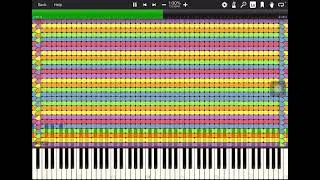 [Art MIDI] An enlarged square (Piano and MIDI art!)