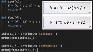 Temperature Converter Program in Python!