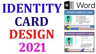 How to make an identity card design in Microsoft Word// MS Word 2007//Ms Word 2010//Professional