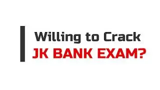 JK BANK EXAM  FREE CRASH COURSE (JK Exam Cracker)