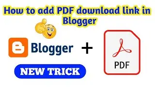 how to upload pdf in blogger | how to upload pdf in blog | how to put pdf in blogger