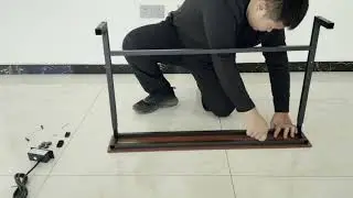 Height-Adjustable Console Table with Outlet Installation Video