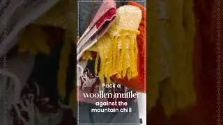#indiahandmade | #VacationFits for #Summer2024: #woollen #muffler for #ranikhet