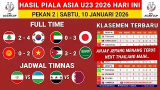 Hasil piala Asia U23 2026 -Uni Emirat Arab vs Jepang - klasemen Piala Asia U23 2026 terbaru hari ini