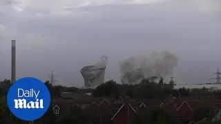 Didcot power station demolished