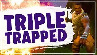 TRIPLE TRAPPED - FORTNITE: BATTLE ROYALE (Funny Moments)