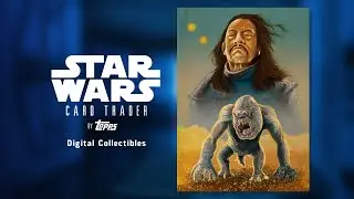 The Book of Boba Fett Rancor Danny Trejo Star Wars Card Trader Original Art #tradingcard