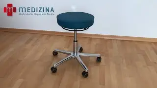Praxis Drehhocker, h&ouml;henverstellbar per Greifkranz