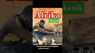 African mechanics rely on muscle #shorts #viral #mekanik #pakistan #video