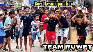 BOCIL KESURUPAN NGAMUK LIAR || TEAM RUWET live jeru - tumpang