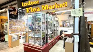 THERE WERE TONS OF CARDS AT THE INDOOR FLEA MARKET!