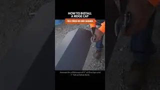 How To Install Ridge Cap on a Standing Seam Metal Roof #construction #diy