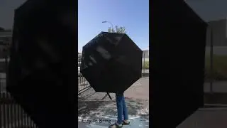 One Button Windproof Vented Car Umbrella