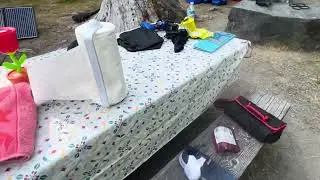 My Ham radio station at Verlot campground in the National Forest East of Granite Falls Washington.