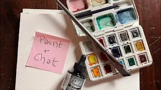 *LIVE* Playing with India ink and Watercolor 🙃