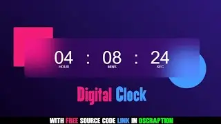 Build a Digital Clock with HTML, CSS, and JavaScript || Step by Step Tutorial || HH tech services