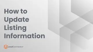How to Update Listing Information