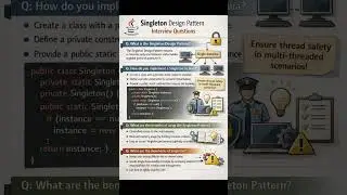 Singleton Design Pattern Java Interview Series