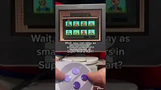Маленькие персонажи в Super Mario Kart!