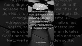 Was ist eine Subnetzmaske?